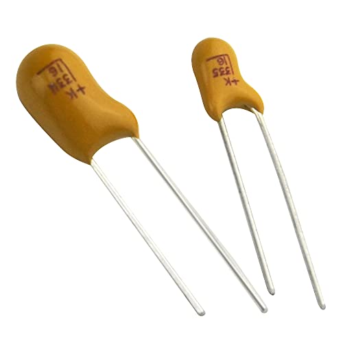 100Pcs 10Value 16V 1 uf - 100 uf Tantalum Capacitor Assorted Kit with A Plastic Box