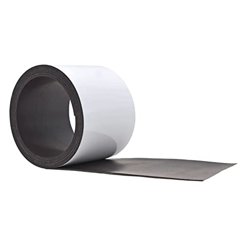 WOD MAG03-WOE Dry Erase Magnetic Whiteboard Strip Tape - 3 inch x 10 feet - Write On/Wipe Off for Labeling in Classrooms, Refrigerators, and Crafts - Glossy White Board - size: 3 In. x 10 Ft.
