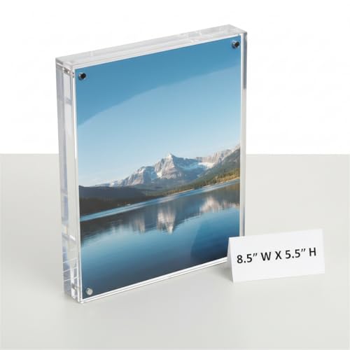 Azar Displays 104435 8.5x5.5 Vertical/Horizontal Block Frame - size: 8.5 in x 5.5 in Vertical/Horizontal