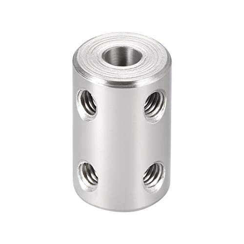 uxcell 5mm to 5mm Bore Rigid Coupling Set Screw L22XD14 Stainless Steel,Shaft Coupler Connector for RC Airplane Boat, Motor Accessories