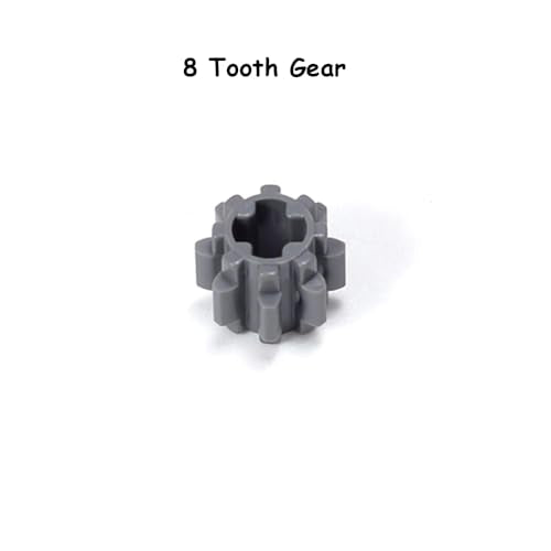 16PCS MOC Technical Gears Pack Compatible with Stnadard Building Block Assortment Kit 8/16/24/40 Tooth Gear