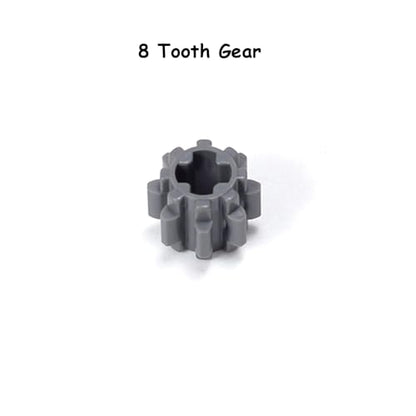 16PCS MOC Technical Gears Pack Compatible with Stnadard Building Block Assortment Kit 8/16/24/40 Tooth Gear