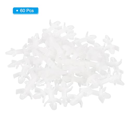 PATIKIL 60PCS PCB Board Isolation Column, Nylon Reverse Locking Circuit Board Clips Standoff Double Head Insulation Bracket Support Height 9.9mm /0.39" - size: 9.9mm /0.39"
