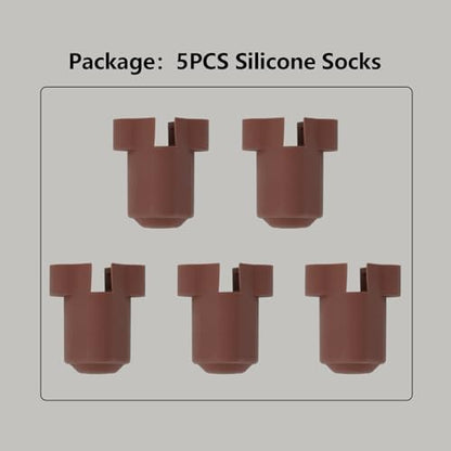 5PCS Silicone Socks for K1 Series, 3D Printer Parts High Temperature and Wear Resistance Hotend Nozzle Silicone Cover Socks for K1, K1 Max, K1C, Ender 3 V3/KE/Plus, Quick Swap Hotend - style: K1 Series