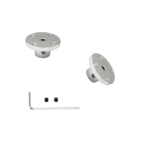 6 Pcs 3mm Aluminium Alloy Couplings, RC Motor Shaft Coupler Flanged Mount for DIY RC Model Motors - size: 3mm