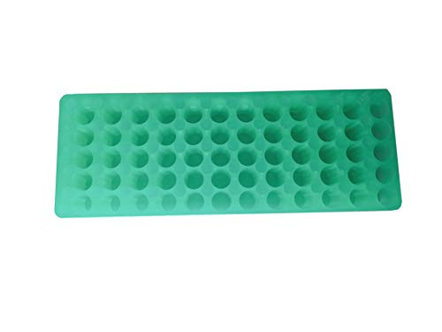 Tube Rack Double Panel 60 Positions Polypropylene for 0.5ml-2ml Microcentrifuge Tubes, Pack of 5(Blue, Orange,White, Purple, Green) - color: Purple/Blue/Orange/White/Green