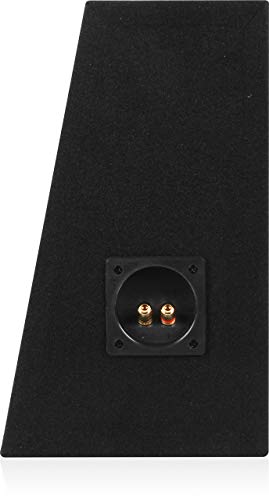 Belva 1TRUCK12 Single 12" Angled Truck or Hatchback Subwoofer Box Enclosure – CARB Compliant 5/8" MDF Shallow Sub Box with Polyfil, 0.75 CuFt Air Space, Black Carpeted Finish