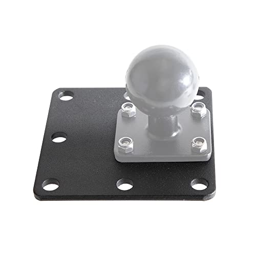 ARKON Mounts SP92AMPSPLATE Square Mounting Backer Plate Adapter with 4-Hole AMPS Drill-Base Pattern