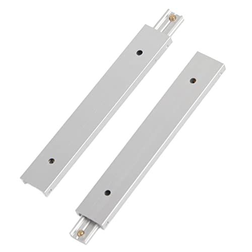Mini Drawer Slide Rails, 16mm Aluminum Alloy Smooth Slideway for Drawers Cabinets Experimental Decorative Furniture Silver Color 100mm Length 2pcs Set