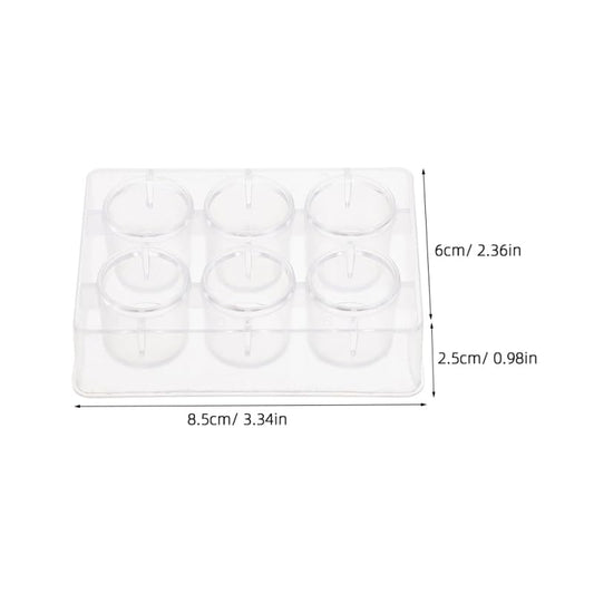ULTECHNOVO 10 X Reaction Plates Transparent Plastic 6-Holes