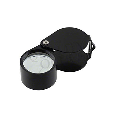 USA Folding Jewelers Loupe Style Pocket Magnifier - style: 5 Pack 10x Economy Black Loupe