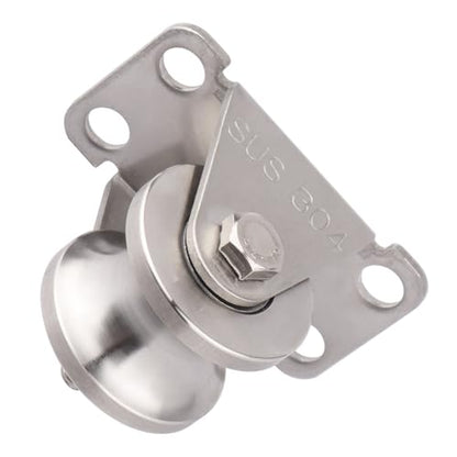 2PCS Groove Wheel Pulley, 304 Stainless Steel Pulley Block, Wall Mount Cable Pulley Wheel Duplex Bearings, Screws for DIY Gym Equipment Sliding Gate, Loading 400 lbs (32mm) - size: 32mm 2PCS