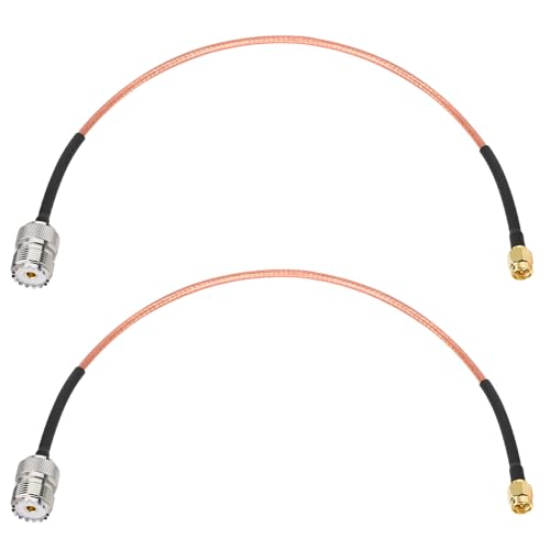 XRDS -RF SMA Male to SO239 RG316 Cable 1FT 2PCS- SMA Male to SO239 UHF Female Antenna Cable - High Performance Low Loss - for Ham Radio, CB Radio, Antenna, Receiver, Transmitter - size: 1FT