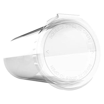 13 Dram CR Plastic Packaging Pop Top Containers - Child Resistant Travel Holder Vial Bottles - 315 qty (Clear) - color: Clear