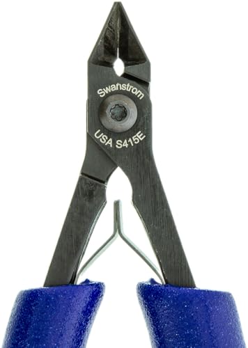 Cutters - Small, Tapered Head, Flush, Long Ergonomic Handle (Swanstrom S415E)