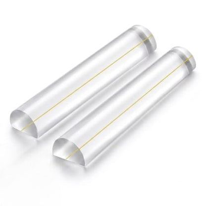 Reading Magnifier for Books, 2 Pack 2X Optical Acrylic Magnifier Bar - color: High Contrast Yellow