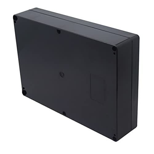 Project Box ABS Black Electrical Boxes IP65 Outdoor Waterproof Box Electronic Junction Box Power Enclosure with Cable Glands for DIY Project 10.35 x 7.17 x 2.36 inch (263x182x60mm) - size: 10.35“x7.17”x2.36“