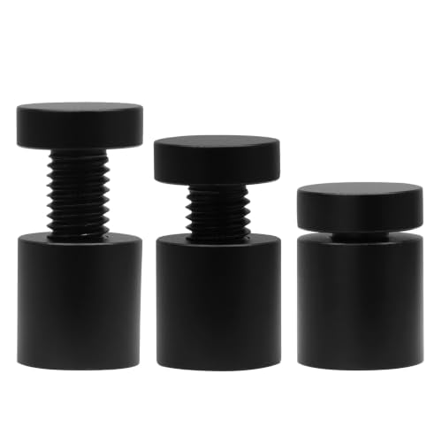 Luomorgo Aluminum Standoff Screws, 3/4" x 3/4", Black, 12 Pcs - color: Black, size: 3/4" x 3/4"