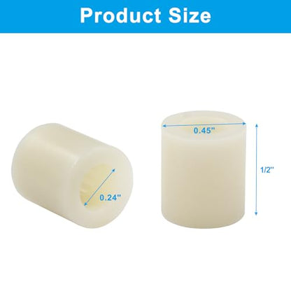 ABS Plastic Spacers 0.45" OD x 0.24" ID x 1/2" Thickness