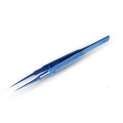 4.25'' Micro Precision Tweezers Small Titanium Tweezers with Fine Tip Anti-magnetic Tweezers for Soldering Electronics Work Watch Jewelry Making