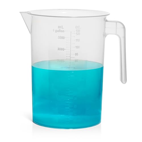 1 Gallon Measuring Pitcher | 3.785 Liter Shatterproof Plastic - style: 1 Gallon (Single)