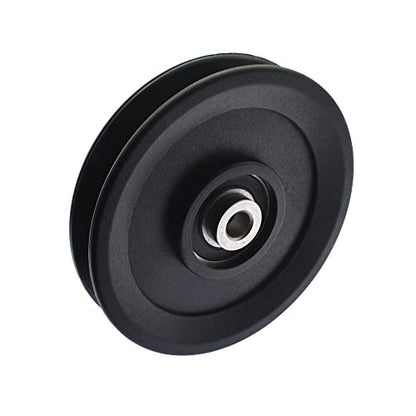 Universal 4.5" Nylon Gym Cable Pulley Wheel Traction Bearing Pulley Wheel