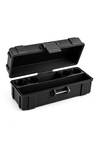 Vial Guard Storage Hard Case for 3ml, 5ml, 10ml, 30ml Vials, Secure Holder Multiple Sizes (Metalic, 4 x 3ml + Storage) - size: 4 x 3ml + Storage
