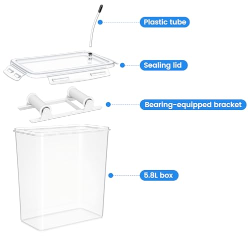 3D Printing Filament Storage Box, with Spool Holders(5.8L, 4 Pack)
