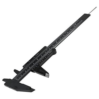 Utoolmart Vernier Caliper 150mm / 5.9-inch Plastic Caliper Measuring Tool for Precision Measurements Outside Inside Depth (Black - size: 150mm Black