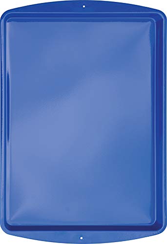 Barker Creek Learning Magnets, Blue Kidboard, Colorful and Durable Magnetic-Receptive Tray, Stackable for Easy Storage, 9" x 13" (2911), 0.75 H x 15.0 L x 9.75 W - style: Blue