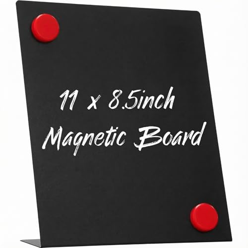 Fainne 1 Pc Magnetic Stand Bulletin Board Metal, Black, 11 x 8.5 Inches - color: Black, size: 11 x 8.5 Inches