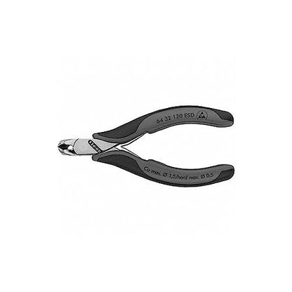 KNIPEX Tools 64 32 120 ESD Electronics End Cutting Nippers, 4.25-Inch