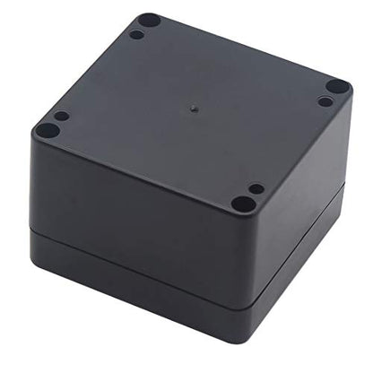 Junction Box, Zulkit Project Box IP65 Waterproof Outdoor Box ABS Plastic Electrical Boxes Electronic Enclosure Black 3.27 x 3.19 x 2.20 inch (83 x 81 x 56mm)(Pack of 2) - size: 3.27'' x 3.19'' x 2.20''(Pack of 2)
