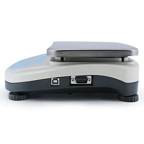 U.S. Solid Digital Precision Balance 5000g x 0.01g, Lab Scale, USB & RS232 Interface, 19 Measurement Units - style: USB & RS232 Interface
