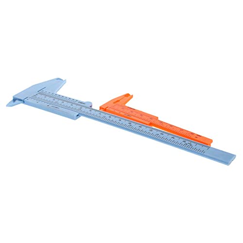Utoolmart Vernier Caliper Set, Double Scale, Plastic Measuring Tool for Precision Measurements Outside Inside Depth 1 Pcs - size: 80/150mm Blue