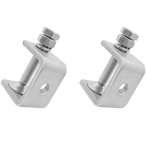 0-25Mm Mini Stainless Steel C Clamps for Mounting, Heavy Duty Woodworking U Clamp Set Tiger Clamp Tools with Stable Wide Jaw Opening & Protective Pads for Welding/Carpenter(2Pcs) - color: 2pcs