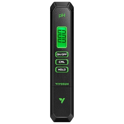 VIVOSUN Digital pH Meter 0.01 Accuracy Pen Tester for Water Hydroponics - color: Black