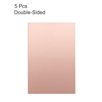 uxcell 5pcs 150x100mm Double Sided Copper Clad Laminate PCB Circuit Board FR4 1mm Thickness DIY Prototyping PCB Board - size: 150mmx100mmx1mm