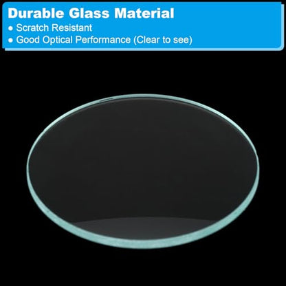 PATIKIL Convex Lens, 300mm Focal Length 50mm (1.97") Diameter Round Glass Magnifying Telescope Lens Trial Set Ground Edge for Lab Physics Class Optics, 4 Pcs - size: 300mm FL, 50mm Dia.
