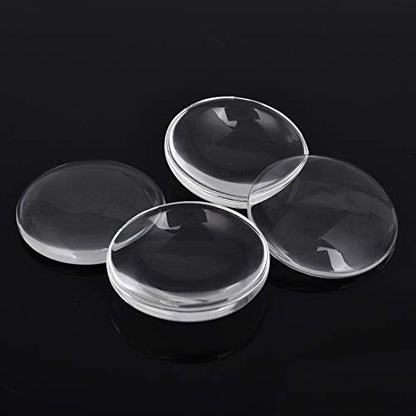 LANBEIDE 80pcs 25mm Pendant Bezels and Glass Cabochons for Jewelry Making - size: 25 mm / 1 inch