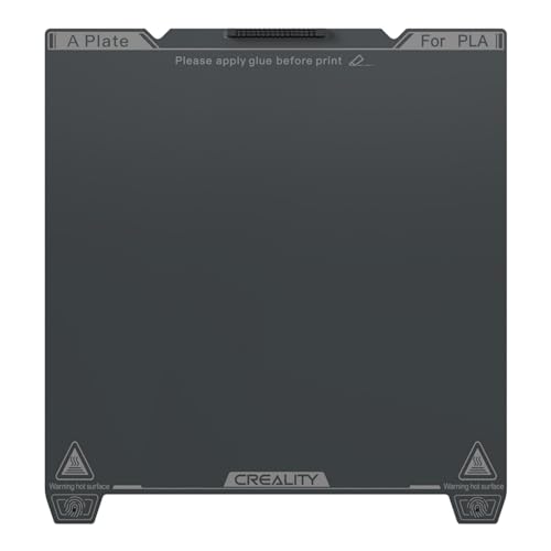 Creality K1 SE Build Plate Kit, K1C Flexible Spring Steel Bed Plate 235x235mm 3D Printer Platform Smooth Surface PEI Sheet Build Surface for K1/Ender 3 S1/3 V3 SE/3 V3 KE/3 V3(Without Magnetic Base) - size: 235*235mm