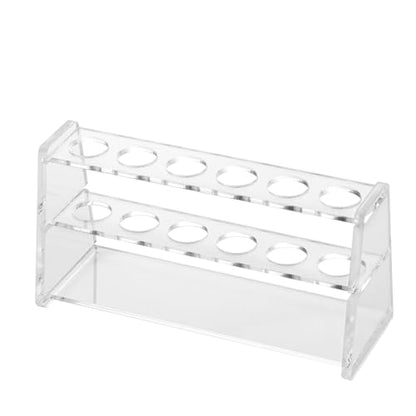 Acrylic Test Tube Holder Rack for 25ml Centrifuge Tubes Clear，Holds 13-20mm Tubes (25ml, 6 Wells) - color: 25ml, 6 Wells