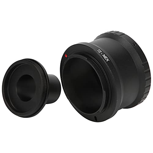 Lens Adapter, 23.2mm Microscope T Mount Tube T2 Mount Camera Adapter for E Mount Camera, M42x0.75 Interface, for Biological Microscope
