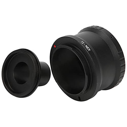 Lens Adapter, 23.2mm Microscope T Mount Tube T2 Mount Camera Adapter for E Mount Camera, M42x0.75 Interface, for Biological Microscope
