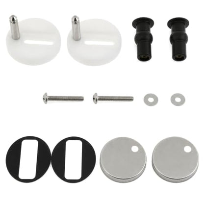 2 Sets Toilet Seat Fixing Screws and Hinges for Top Mount - size: 55mm/2.17inch