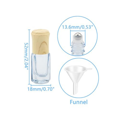 3mL Glass Roller Bottles for Essential Oils, Roller Ball Applicator - color: Dark Blue