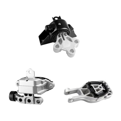 3PC Engine Motor Transmission Mount Kit for 2012-2020 Chevrolet Sonic Auto - size: 2012-2020 Chevrolet Sonic