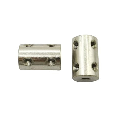 5Pcs 4mm to 4mm Shaft Coupler Connectors,Steel Coupler Rigid Couplings Adapter with Screws for CNC Machine 3D Printer RC Motor Accessories and DIY - size: 4mm to 4mm