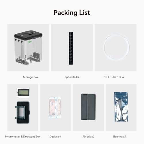 SUNLU Filament Dry Box - 3KG Filament Storage Box with Hygrometer - color: Filament Storage Box