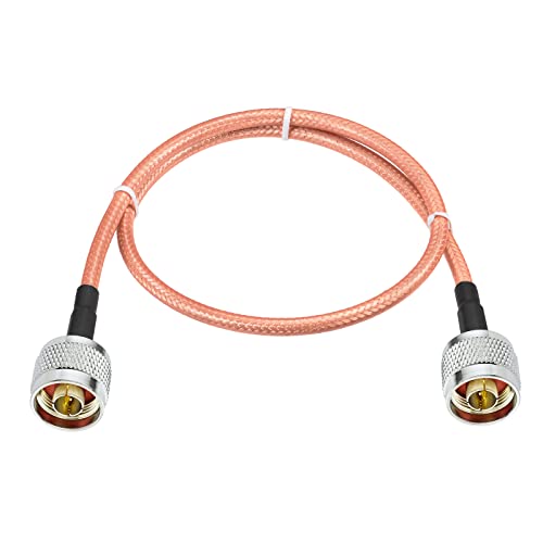 Eightwood N Male to N Male Jumper RG400 Low Loss Coax Cable 1.6 Feet - color: male-male 1.6 feet